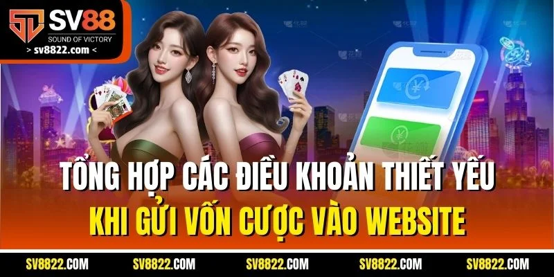 Hướng Dẫn Nạp Tiền SV88| Cập Nhật Quy Trình Chuẩn Từng Cách 1 Tổng hợp các điều khoản thiết yếu khi gửi vốn cược vào website